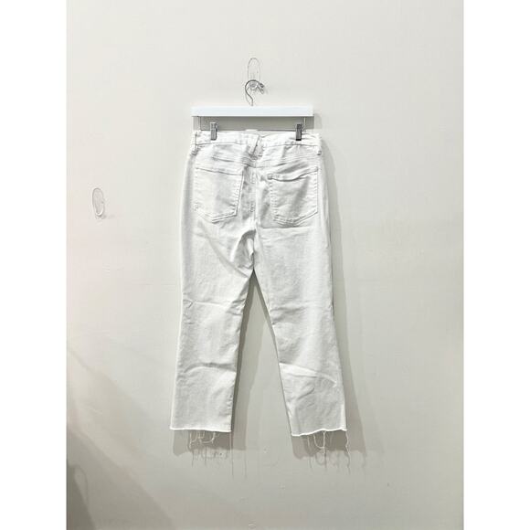 Good American Good Legs High Waisted Straight Jeans W037 White Women's Size 12 - Picture 3 of 5